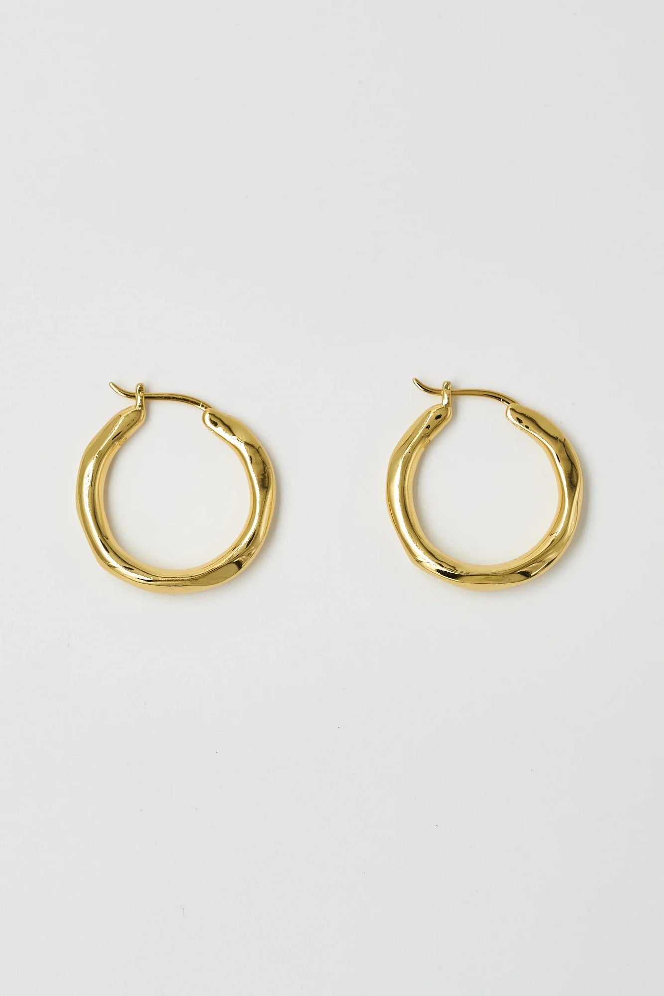 Brie Leon Organica Hoop Earrings Small Gold