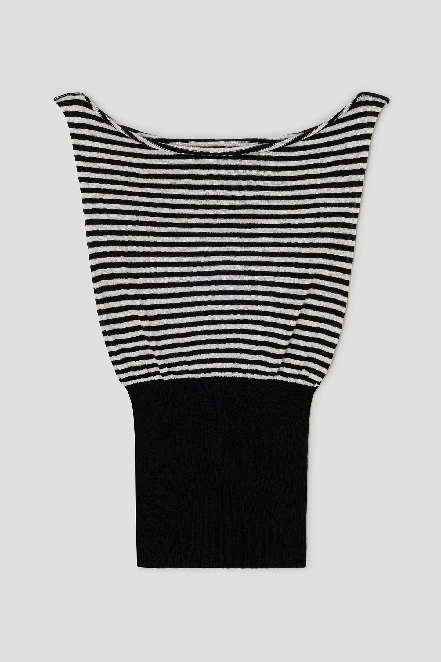 Gimaguas Otto Stripe Top Black White