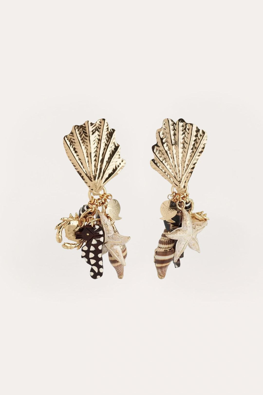 Gas Earrings Shellita Earrings Brown