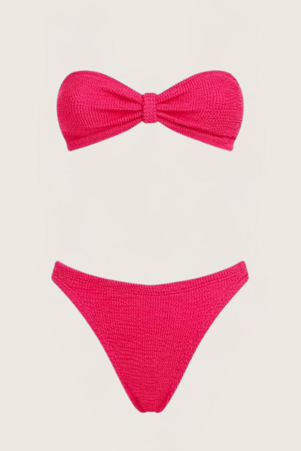 Jean Bikini Metallic Raspberry