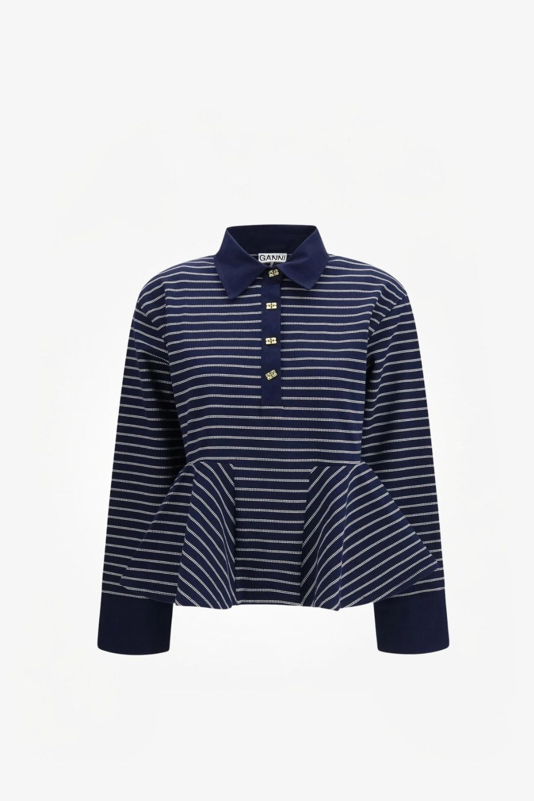 Single Pique Peplum Polo