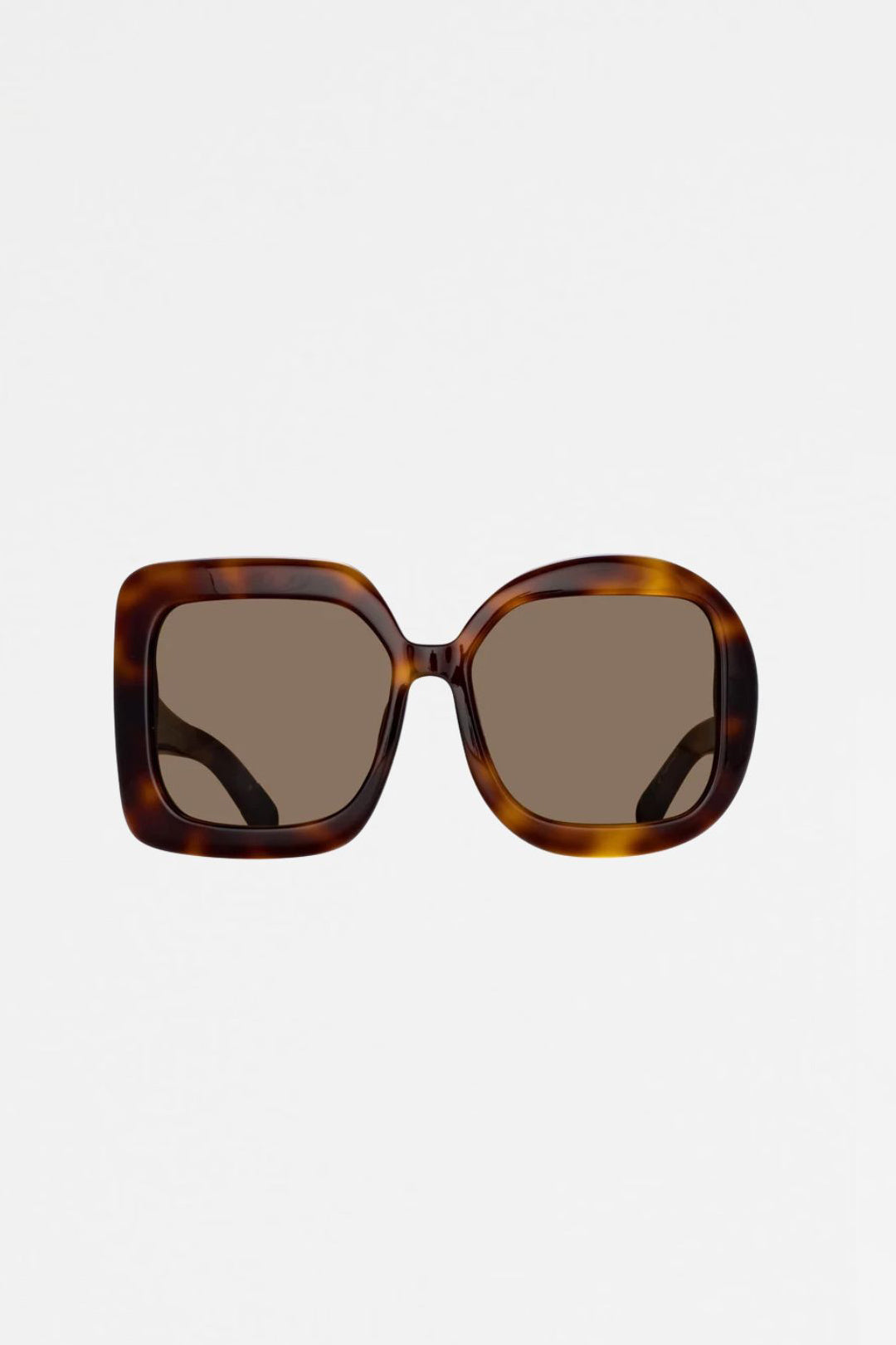 Jacquemus Carre Rond Sunglasses Tortoise
