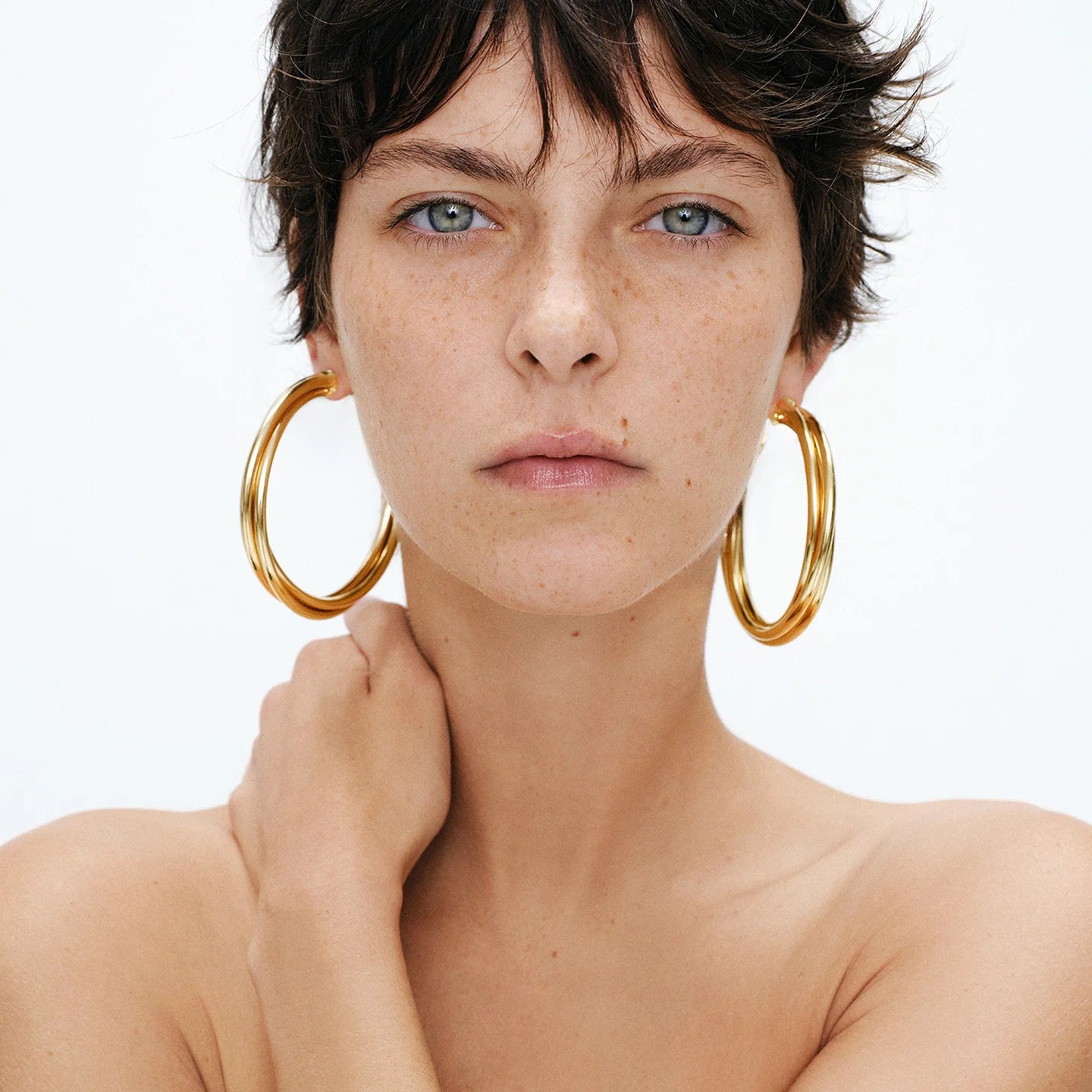 Gas Bijoux Atik Large size Hoop Earrings