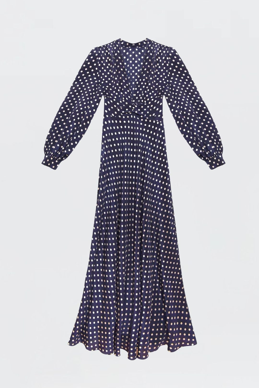 Emory Silk Maxi Dress Runway Spot Navy
