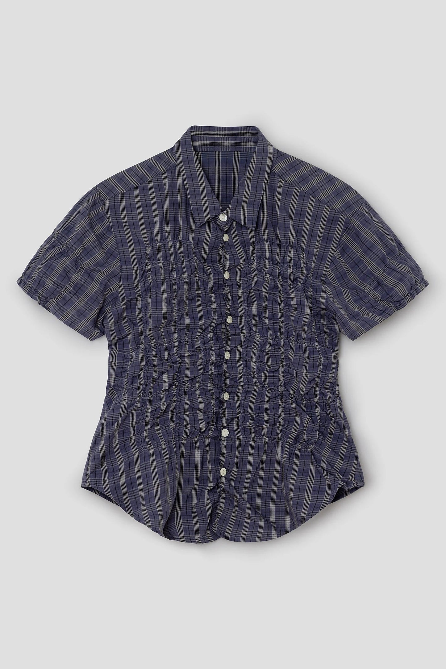 Gimaguas Ron Shirt Blue Check