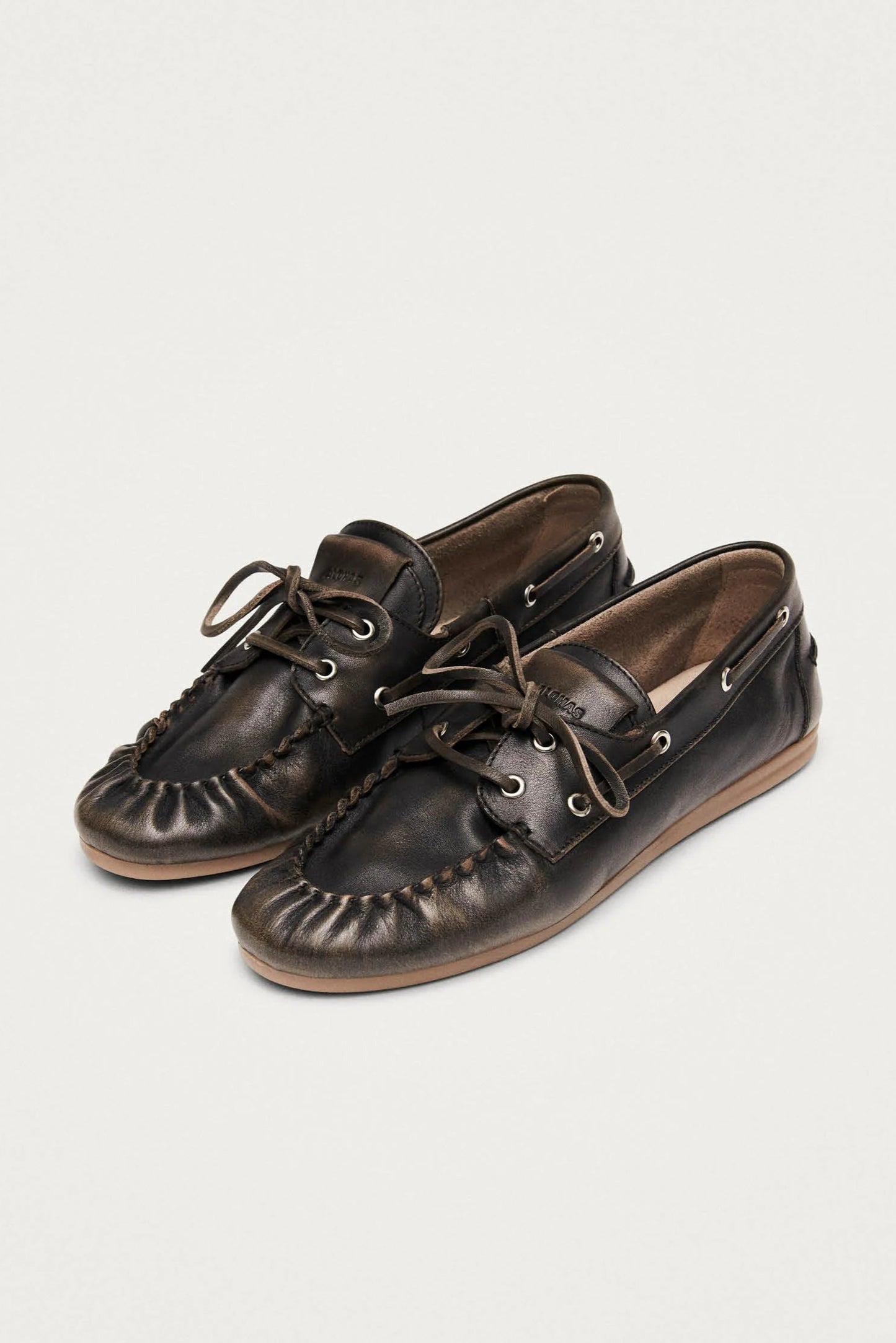 Rowan Brushed Brown Leather Loafers