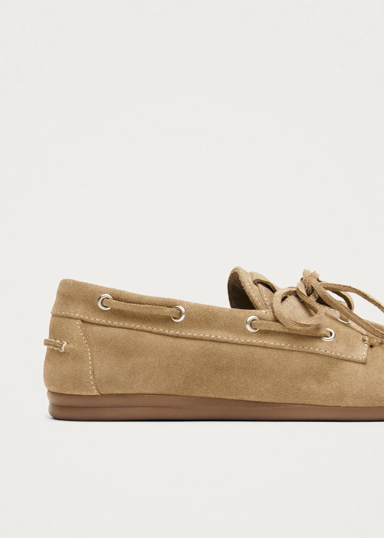 Rowan Suede Beige Leather Loafers