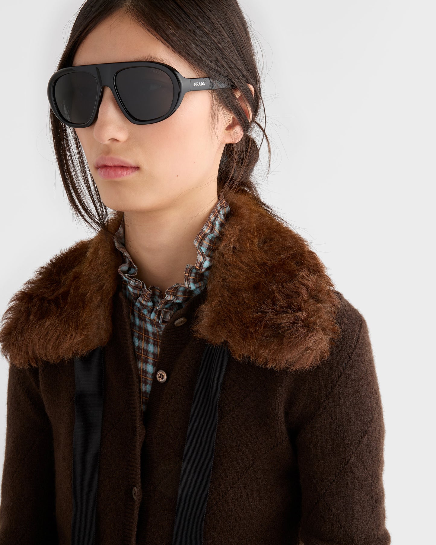 Prada Oversized Sunglasses Black 0PR C05S