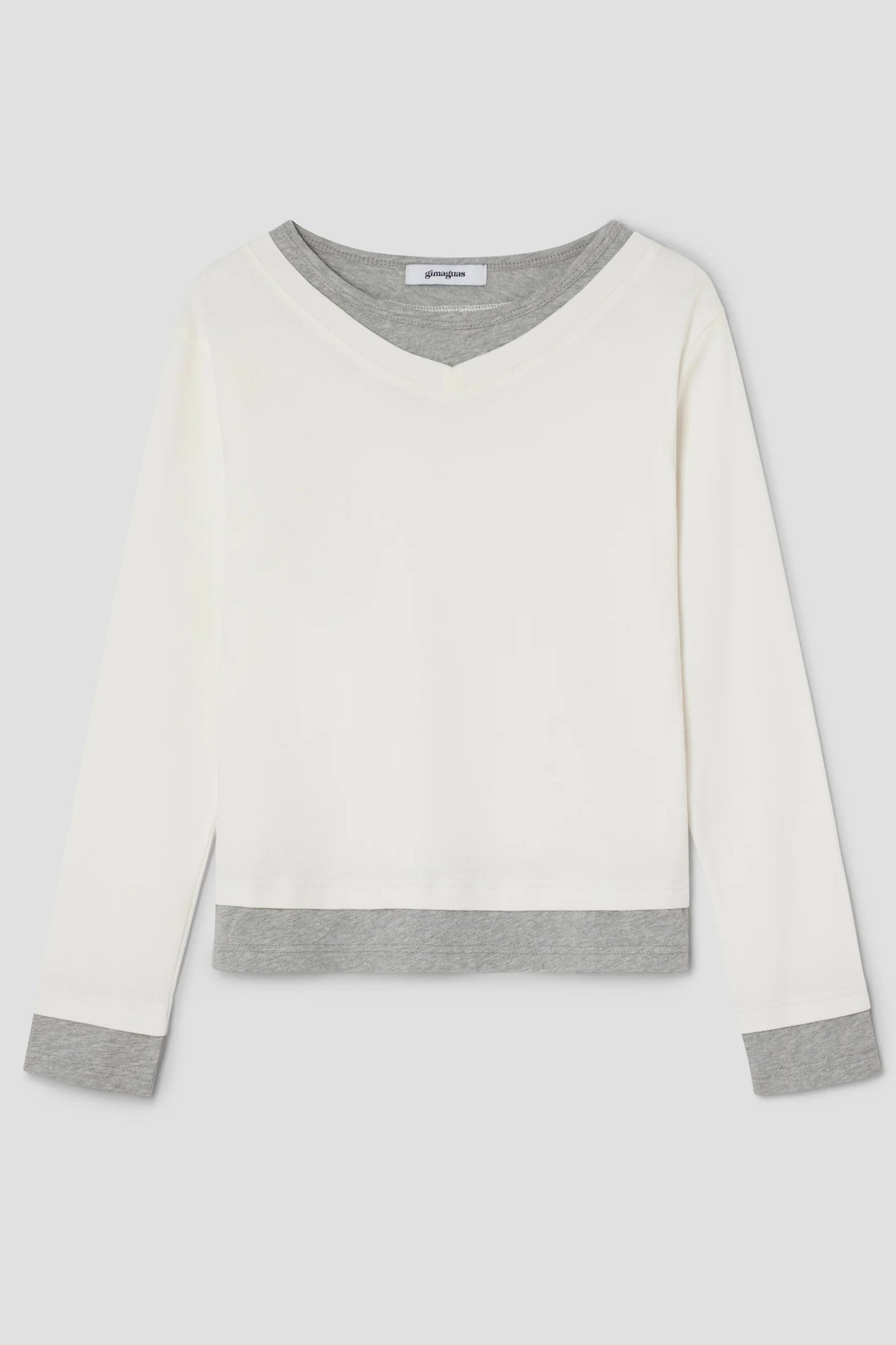 Sam T-shirt White Grey