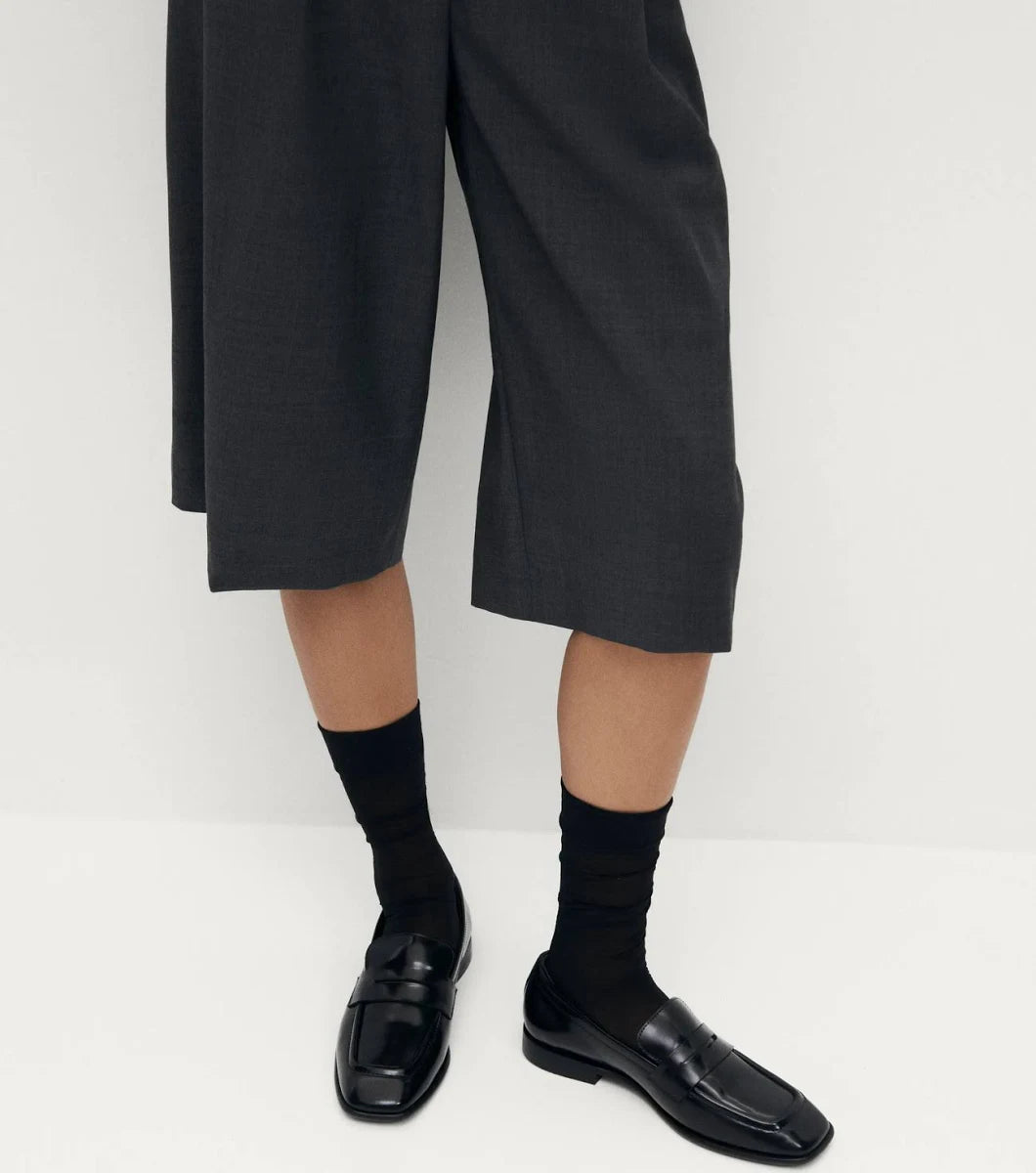 Zaha Leather Loafers Black