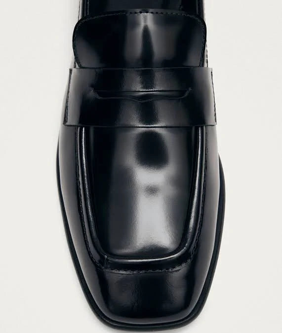 Zaha Leather Loafers Black