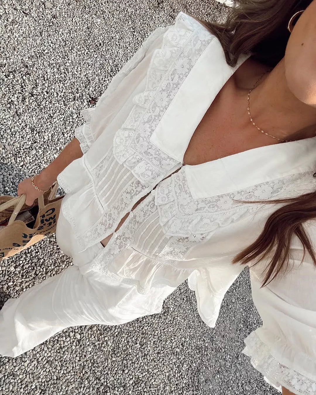 Ellery Cotton Blouse White