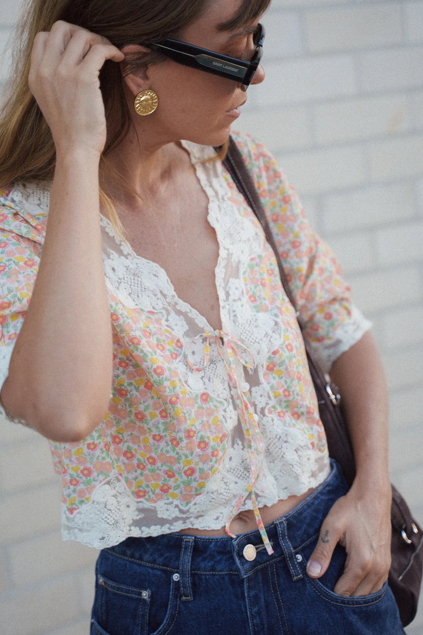 Ursula Top Katie Floral Cream Ursula Top