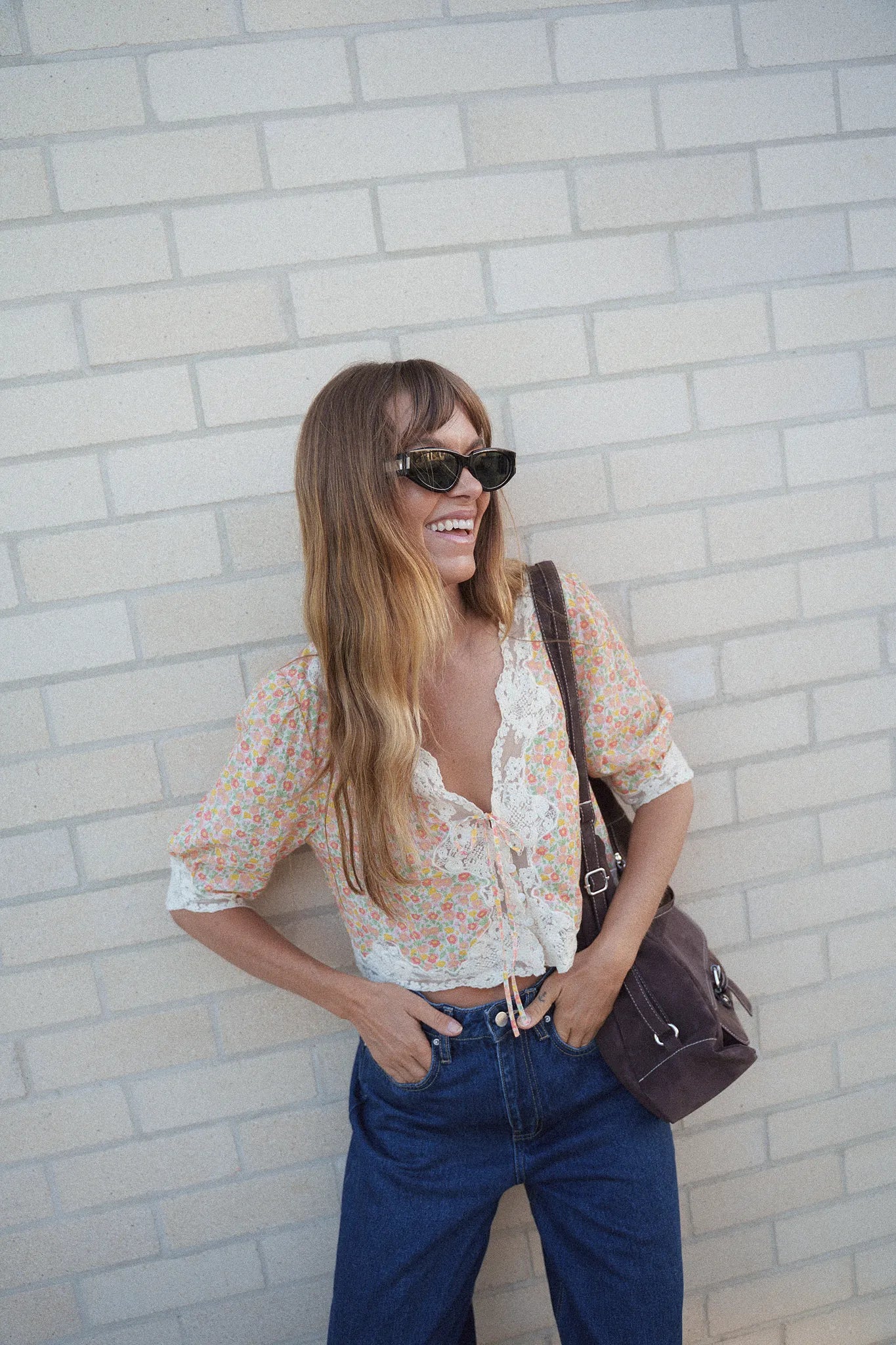 Ursula Top Katie Floral Cream Ursula Top