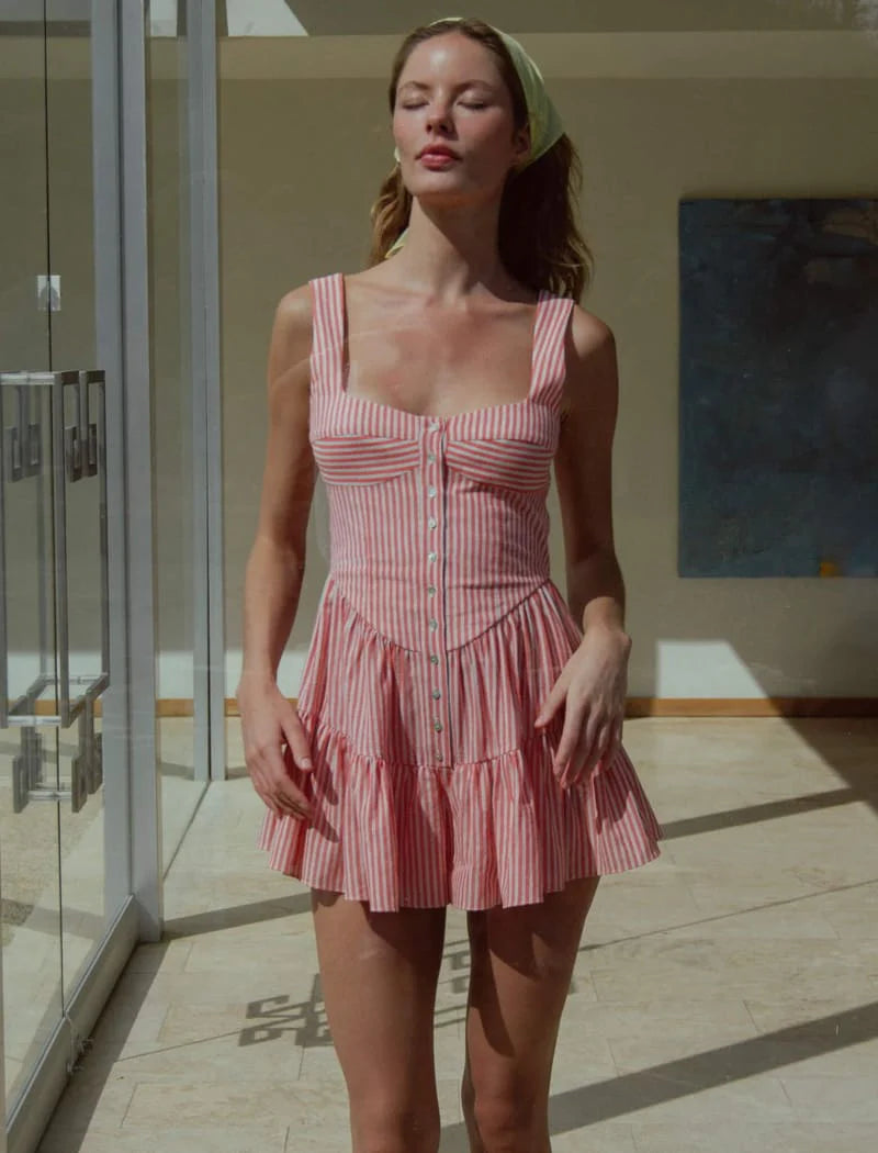 Sunwashed Romper Sundown Stripe