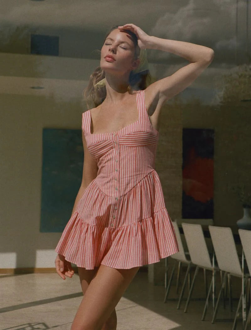 Sunwashed Romper Sundown Stripe