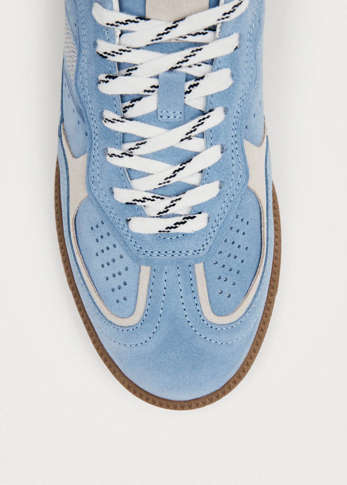Tb 490 Rife Cornflower Blue Cream Leather Sneakers