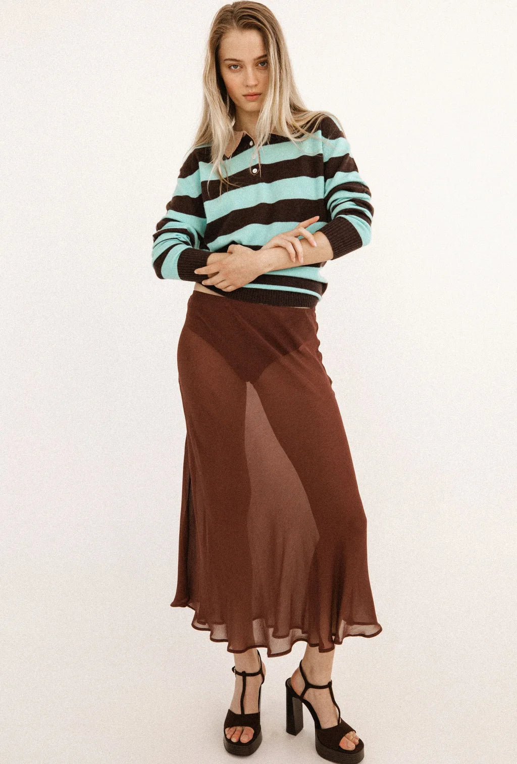 This Must Be The Place Sweater Sea Foam Stripe