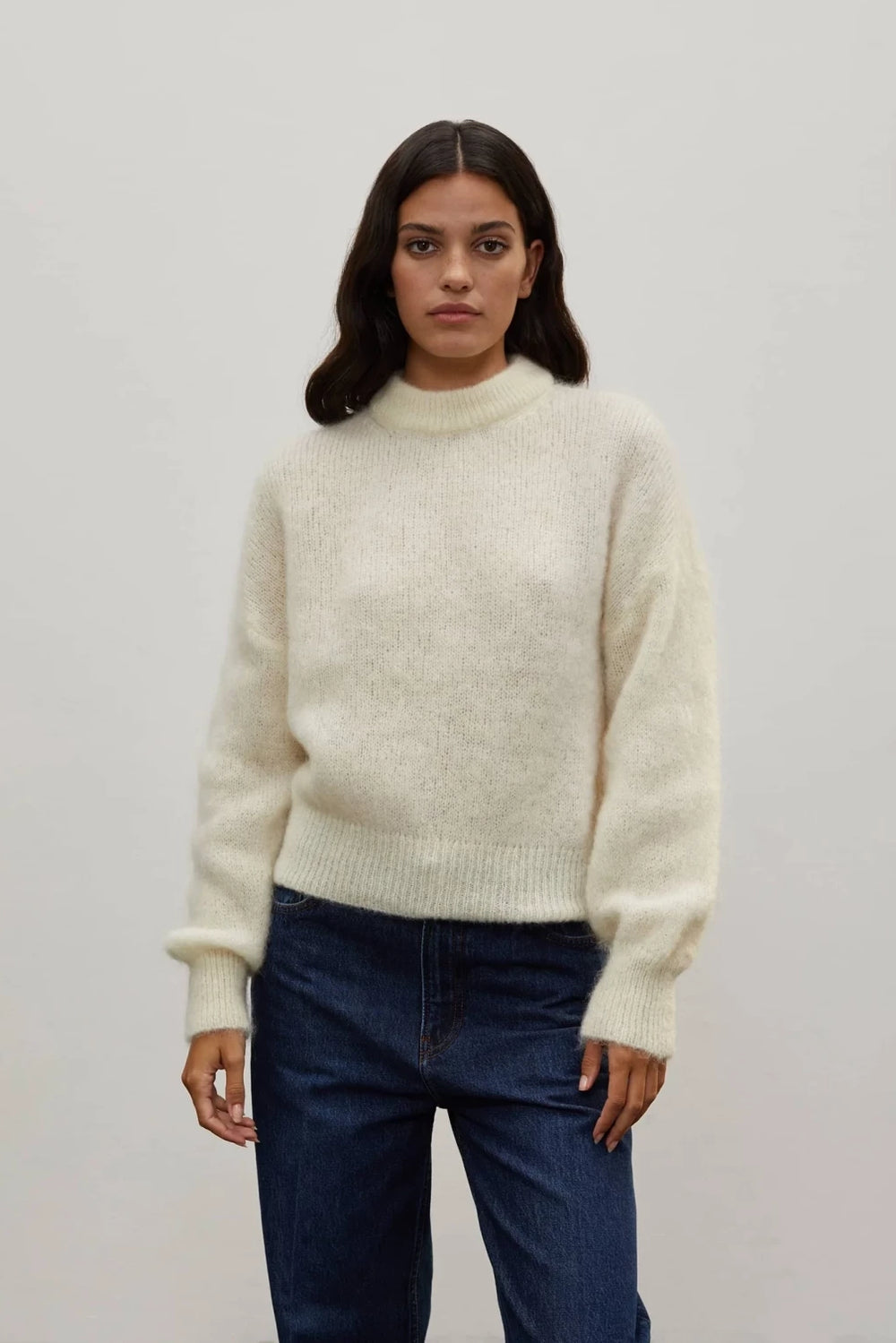L'Appartement♡Bottle Neck Mohair KNIT Maison Margiela Turtleneck Wool Sweater | Blue | FARFETCH RO