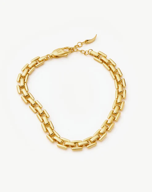 Timepiece Link Chain Bracelet Gold