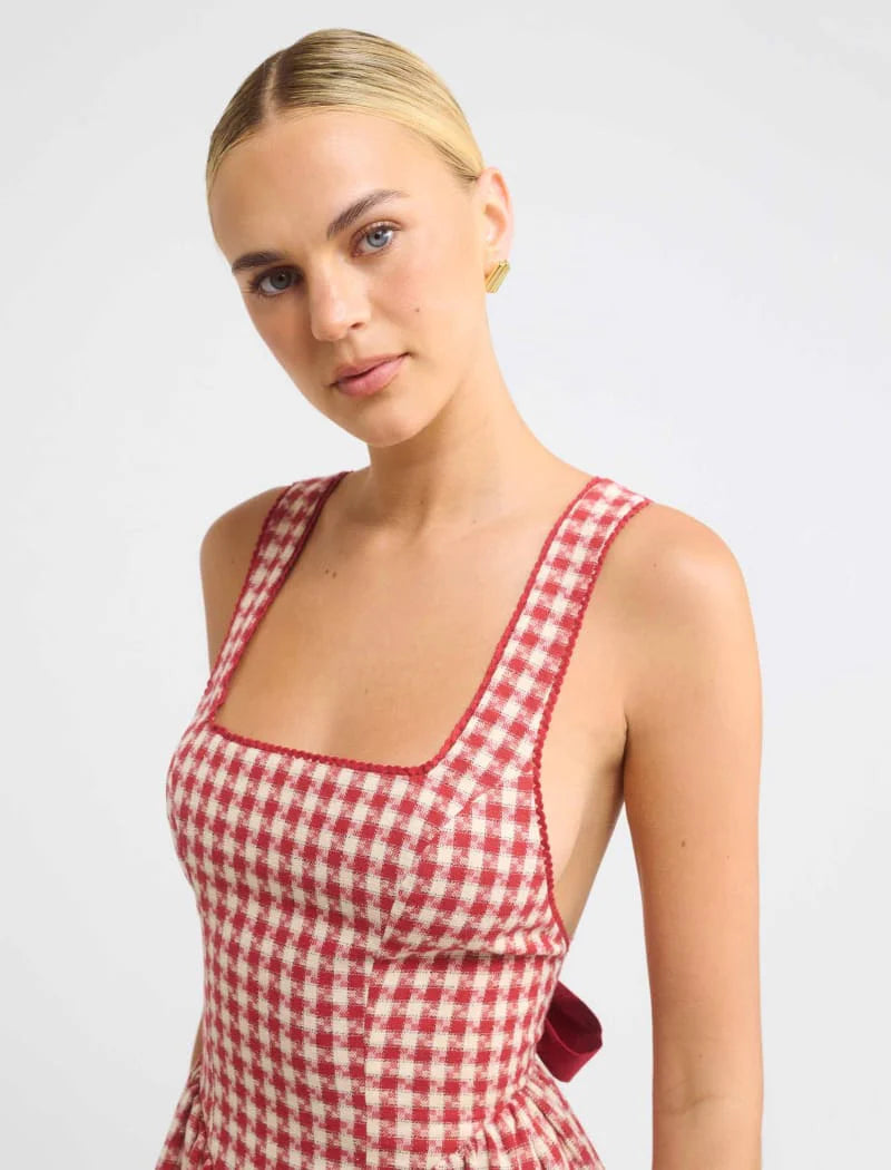 Toulouse Midi Dress Cherry Pie
