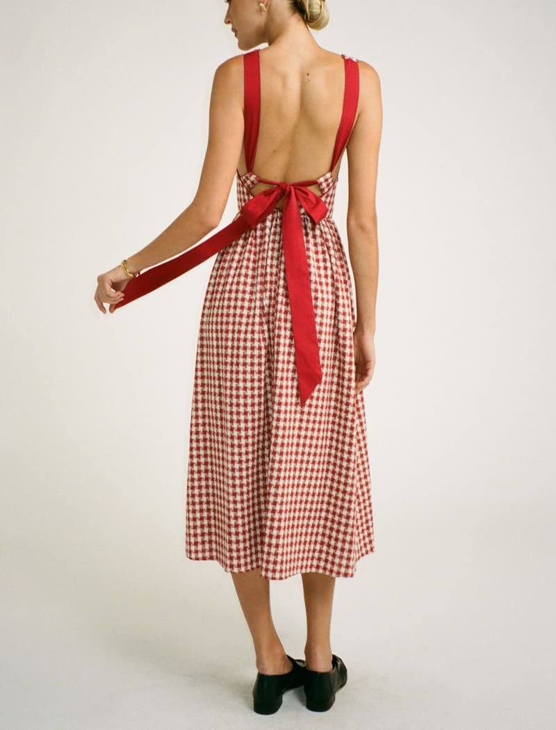 Toulouse Midi Dress Cherry Pie
