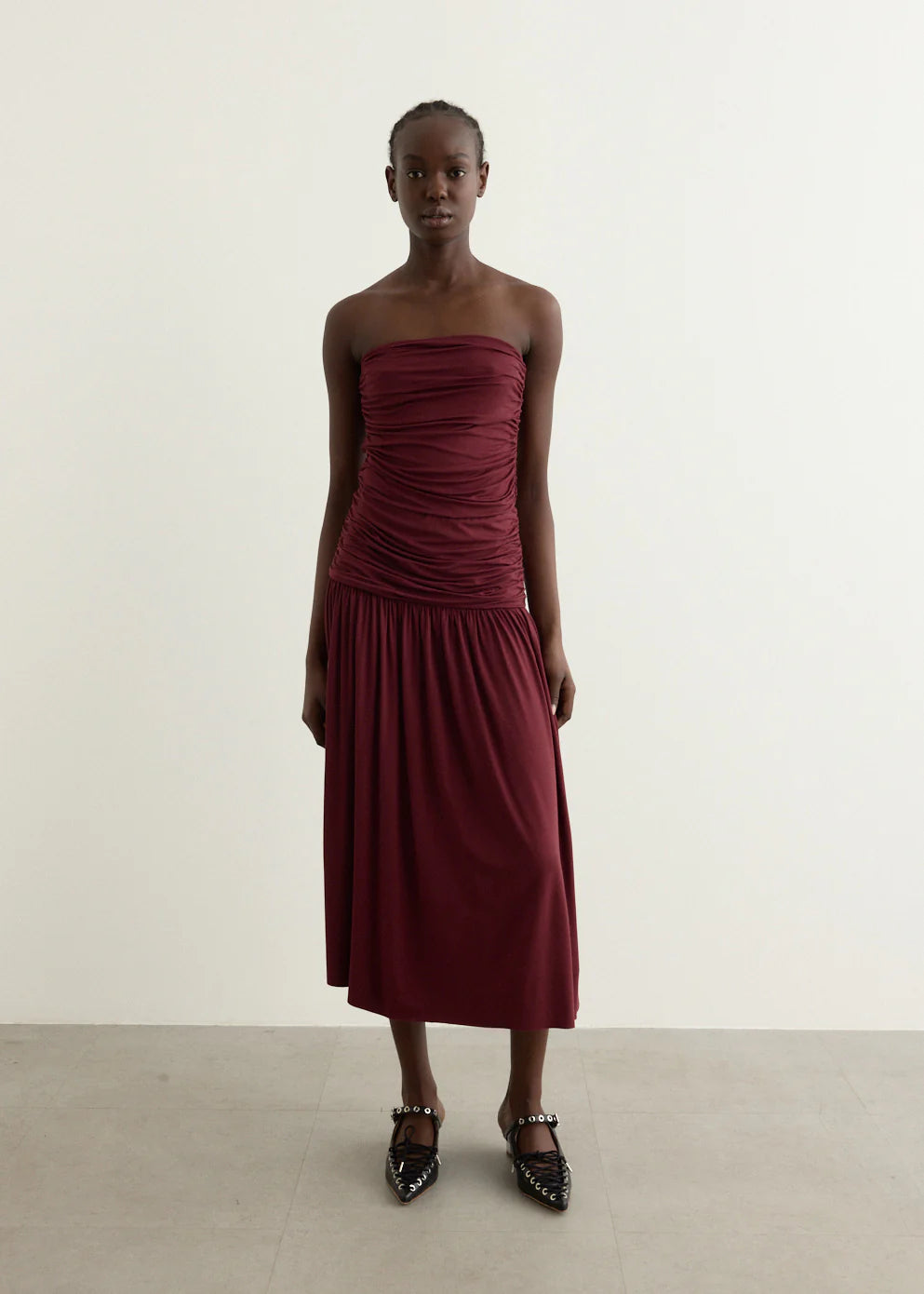 Fortuna Maxi Dress Burgandy