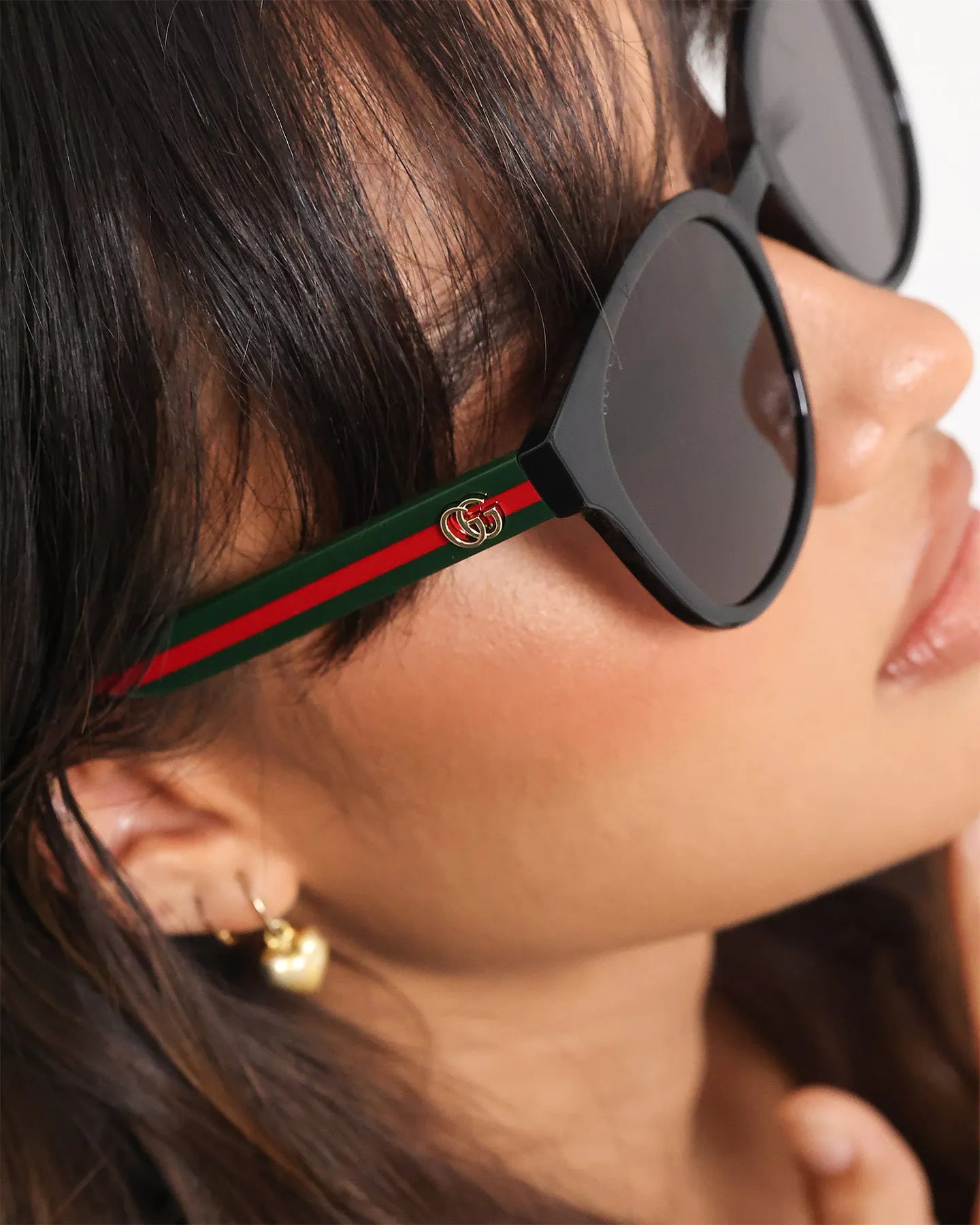 Gucci Round Frame Sunglasses GG0855SK 001 Black