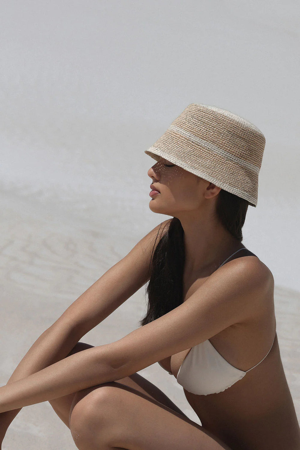 Lila Bucket Hat Sand and Natural