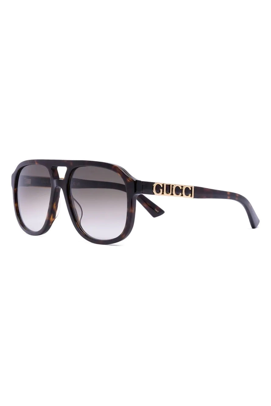 Gucci Aviator Tortoiseshell Sunglasses Havana GG1188S 003