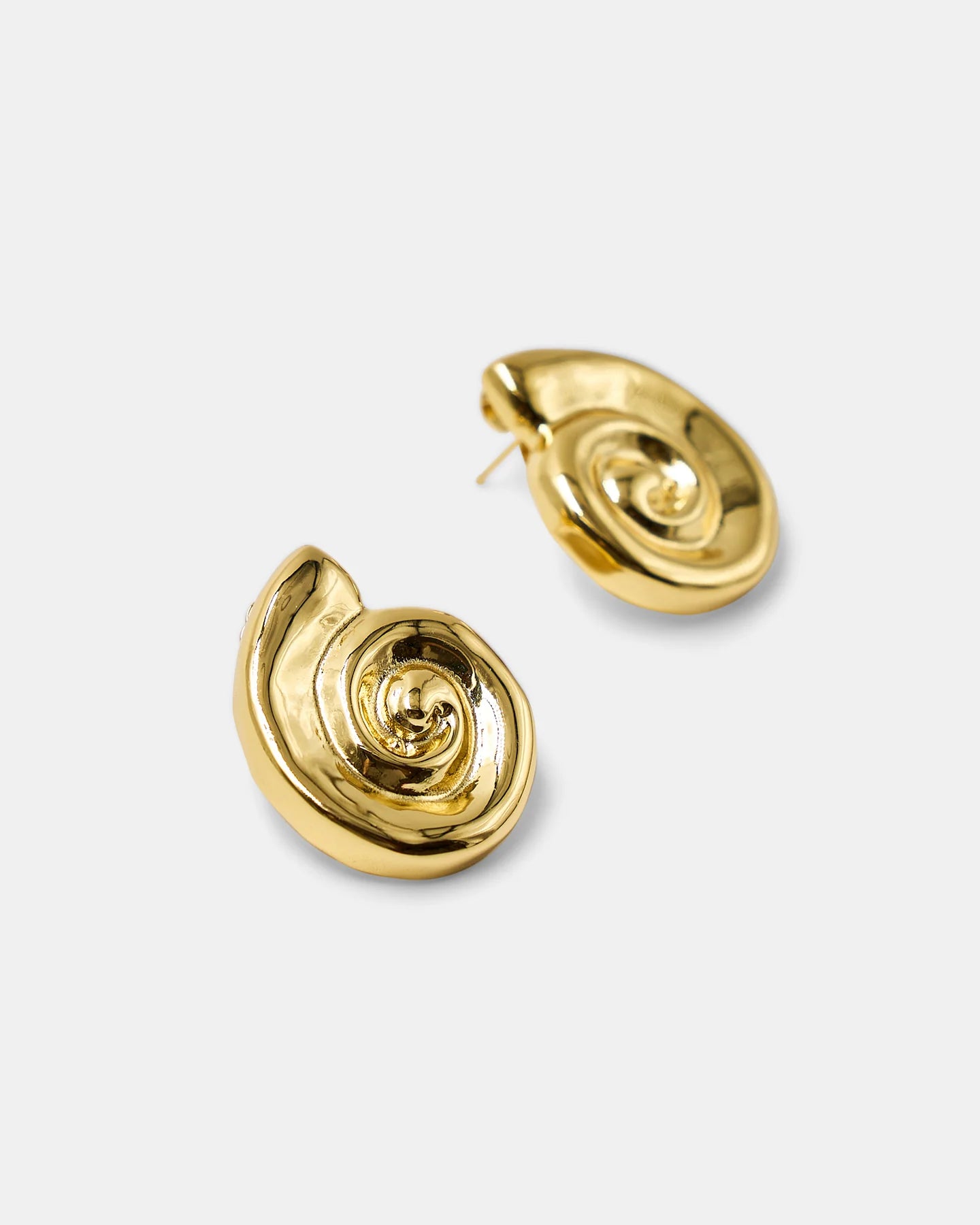 Spiral Earrings Gold