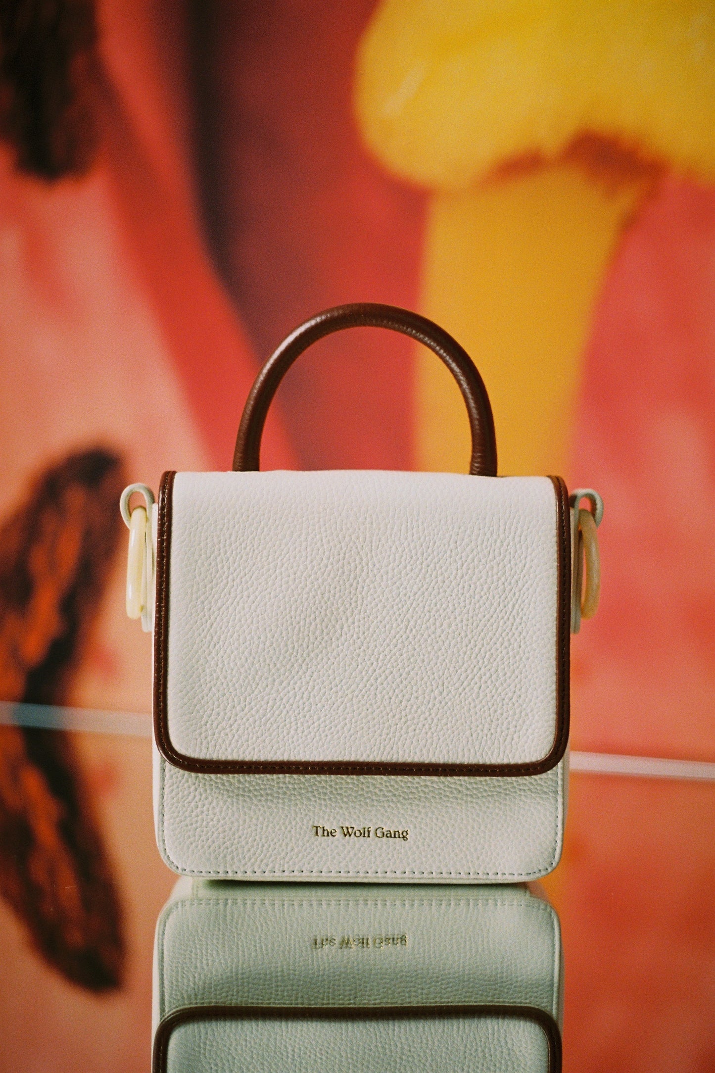 Layla mini Box Bag Ivory