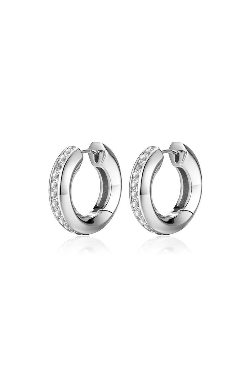 Ion XL Hoop Earrings Silver