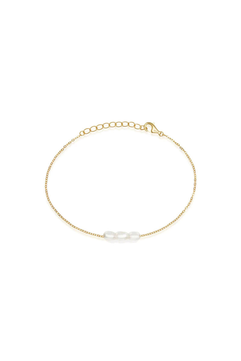 Mini Pearl Bracelet Gold