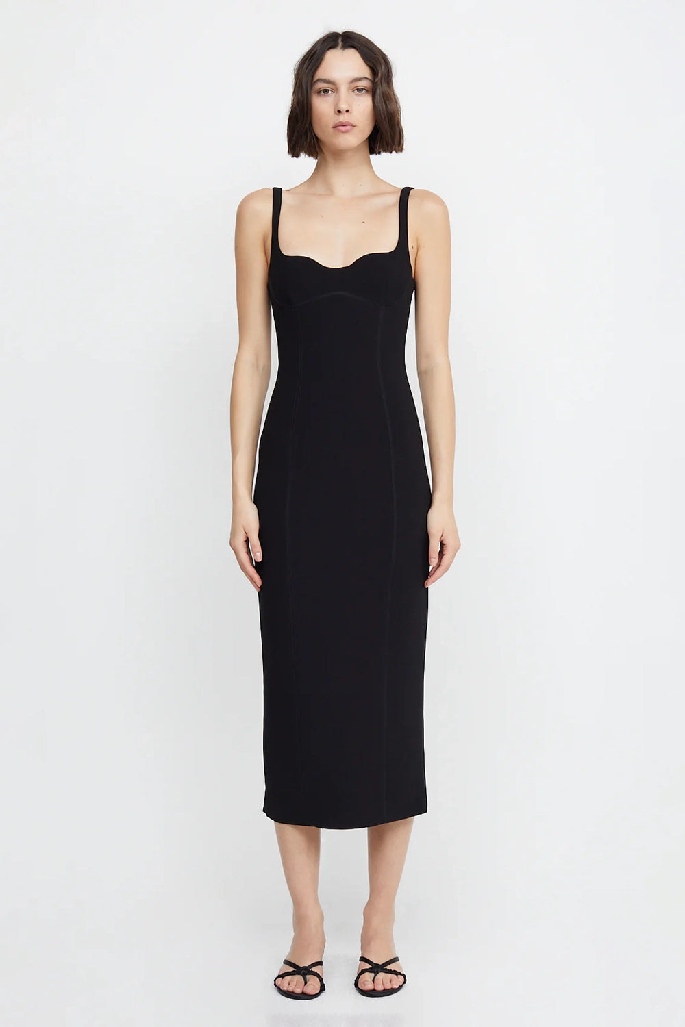 Third Form Crush Bias Maxi Slip Dress Black - Laneway Boutique